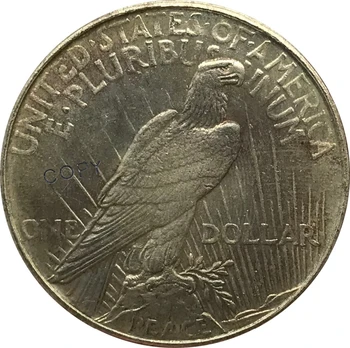 1924 M. Jav 1 Vieno Dolerio Taikos Laisvės Cupronickel Sidabrą, Sidabro Kolekcionuojamų Kopijuoti Monetos