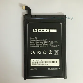 Homtom HT6 Baterija 6250mAh Naujas Pakeitimas aksesuaras akumuliatoriai, naudojami Homtom HT6 & DOOGEE T6 mobilusis Telefonas