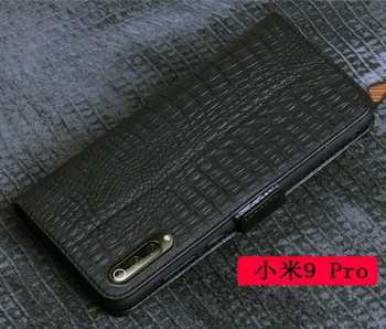 Verslo Stiliaus natūralios Odos Piniginės Atveju Kortelių Lizdai Turėtojas Xiaomi Mi9 Pro/xiaomi Mi9/xiaomi Mi9 Se/xiaomi Mi9t Flip Cover