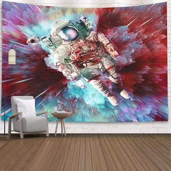Astronautas Astronautas Gobelenas Sienos Kabo Boho Dekoro Psichodelinio Sienos Gobelenas Namų Dekoro Planetos Žvaigždėtas Dangus Sienų Medžiaga Gobelenas