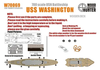 1/700 Medžiotojas 1/700 BB-56 deniai Vašingtone Asamblėjos modelis Žaislai