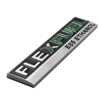 1 VNT 3D Metalo FLEXFUEL E85 ETANOLIO Ženklelis Emblema Galiniai Kamieno Automobilių Lipdukai EVO MS86 X CHEVY GMC Automobilių Reikmenys