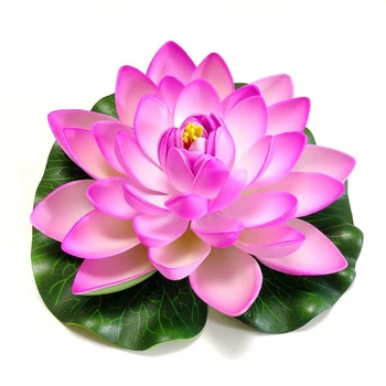 10 Vnt Modeliavimas Lotus Realus Lily Pad Dirbtinis Vandens Plūduriuojantis Gėlės