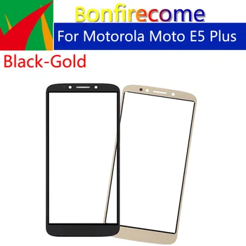 10vnt\daug Motorola Moto E5 Plus \Moto E Plus (5th Gen) XT1924 Touch Ekranas, Priekinė Panelė Stiklo Objektyvas LCD Išorinis Stiklas 6.0