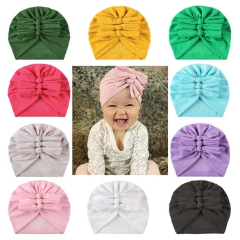 11 Spalvų Kūdikių Skrybėlę kūdikių lankas, skrybėlės naujagimio, kepurės plaukų juosta plaukų Lankai Turbaną Skrybėlės Kūdikių Fotografija Rekvizitai Medvilnės Vaikai Bžūp