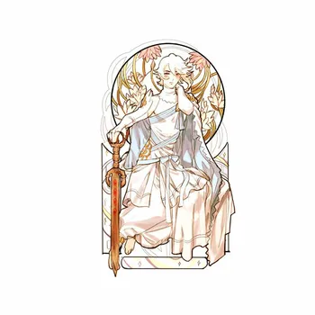 13cm x 7,5 cm Religijos Angel dėl Sosto Sąkandis Nulio Automobilių Lipdukai Asmenybės Decal Burlenčių Šaldytuvas