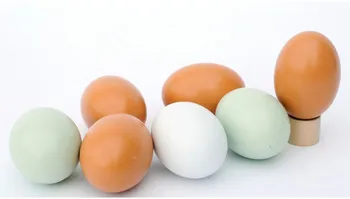 1PC Paukščių Modeliavimas Mediniai Netikrą Kiaušinių Vištos Antys Žąsys Liukas Inkubacijos Veisimo Namų Dažymas Žaislas Medienos Amatų MQ 007