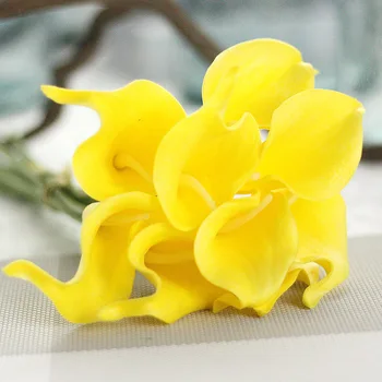 1pcs Dirbtinės Gėlės PU Calla Lily flores Puokštės, Vestuvių Dekoravimas Netikrą Gėlės Namuose Rudenį Apdailos Dirbtiniai Augalai