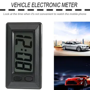2018 Nauja Ultra-plonas LCD Skaitmeninis Ekranas Automobilis Automobilio prietaisų Skydelio Laikrodis su Kalendoriaus Rodymas Mini Nešiojamieji Automobilių Priedai