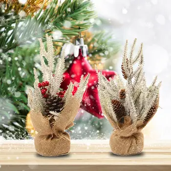 2019 Kalėdų Eglutė Mini Naujųjų Metų Stalo Dekoracija Dirbtinis Stalo Mini Kalėdų Eglutės Papuošalus Miniatiūriniai Medžio Ornamentu