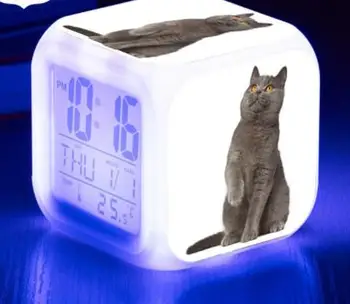 2020 Kalėdų Dovanos Katė LED Laikrodis-Žadintuvas Vaikams Žiūrėti Namų Puošybai Aikštėje Pritaikyti Skaitmeniniai Laikrodžiai despertador de cabeceira
