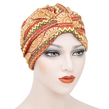 2020 Musulmonų Galvos Skrybėlę, Moteris Medvilnės Gėlių Pynimas Vėžio Chemo Kepuraitė Šalikas Galvos Turbaną Įrengtas Suaugusiųjų Wrap Kepurės