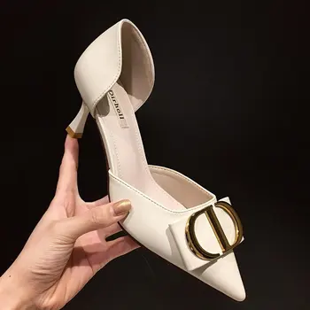 2020 naujas Bling nurodė stiletto kulniukai paprastu būdu seklių burną moteriški batai temperamentas elegantiškas vieno batai