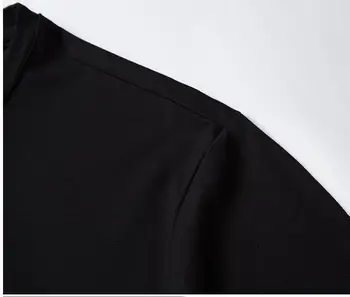 2021 m. vasarą Naujiems Karšto gręžimo Marškinėlius Marškinėliai Vyrams Mados Hip-Hop T-Shirt juoda ir balta spalvos, medvilnė
