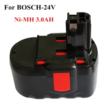 24V 3000mah Ni-MH Įrankio Baterija Bosch 2607335280, 2607335446, 2607335562,BAT030, BAT031 B-8230 BAT240