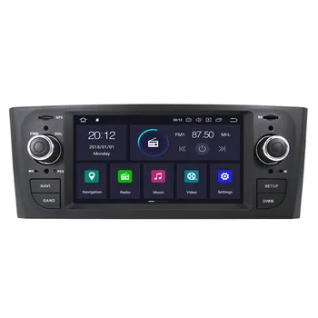 2din Radio, gps Navigaciją Android10 Automobilio stereo imtuvas Fiat Grande Punto Linea 2006-2012 DVD grotuvas, Automobilių multimedia Nemokamai žemėlapyje