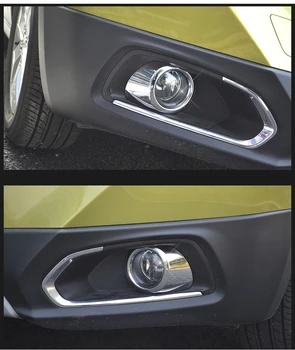 2vnt Chrome ABS Priekinis Rūko Žibintas, Rėmelis, apdailos dangtelio apdaila Išorės apdailos Auto Reikmenys, Suzuki SX4 S-Cross-2016 m.