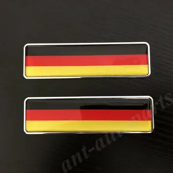 2vnt Metalo Vokietija Deutschland Vėliavos Automobilių Kamieno Sparnas Logotipas Ženklelis, lipdukas, Decal