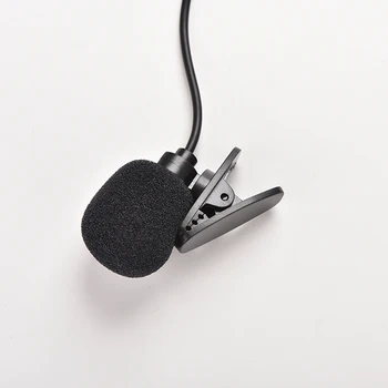 2vnt Nešiojamų Clip-on Atvartas Lavalier Microphone 3.5 mm Mini Laidines Kondensatoriaus Mikrofonas, išmaniųjų telefonų PC Nešiojamas Mikrofonai