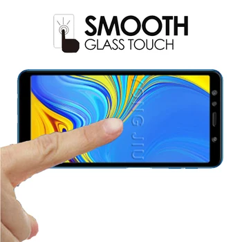 2vnt Visiškai Padengti Grūdinto Stiklo Samsung Galaxy A7 2018 9H Anti Nulio Saugos Screen Protector, Stiklo A750 A750F