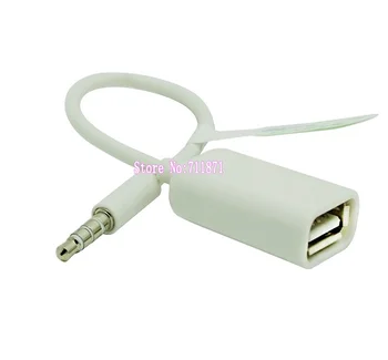 3.5 USB kabelio Linijos ruože, 3,5 mm USB Moterų Automobilių Aux-OTG Kabelis, 3.5 Male USB Moterų Automobilių Aux jungtis U Disko klausytis Muzikos