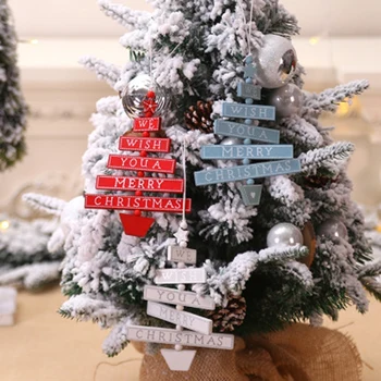 4-Piece Set Kalėdų Papuošalų, Medinių Kalėdų Medžio Apdaila Laišką Pakabukas Kūrybos Apdailos Reikmenys