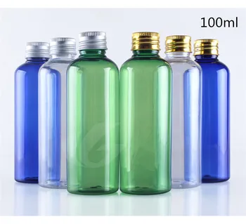 48pcs/daug 100ml Aliuminio butelio dangtelį ,Kosmetikos Pakuotės, losjonas buteliai, daugkartiniai butelių Skysčio plug