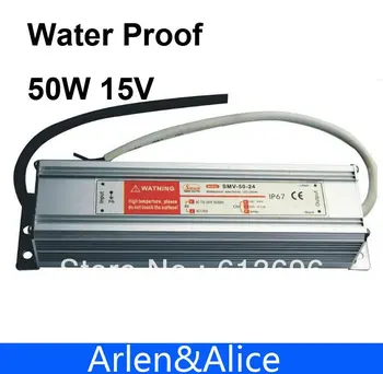 50W 15V 3.3 Vandeniui lauko Bendrosios Produkcijos impulsinis maitinimo šaltinis AC DC MVAĮ