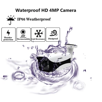 5MP VAIZDO stebėjimo Sistema 16CH DVR rinkinys 16pcs 4MP mažo apšvietimo Kamera Metalo Vandeniui Lauko, patalpų HD VAIZDO Kameros Sistema Nuotolinis Peržiūrėti