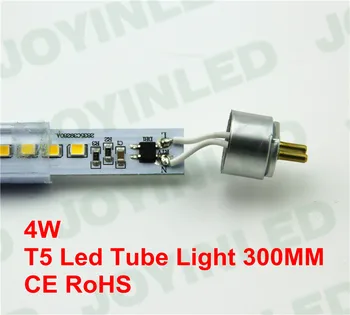 5vnt 4W 300mm Pritemdomi led T5 lempa lempa super ryškumas 2835 440lm 0,3 m 30cm integruota liuminescencinės balasto AC220V