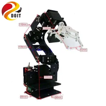 6 Dof Swivel Rotacinės Mašinos ir Mechaniniai Roboto Struktūra, Pilnas komplektas Roboto Ranka