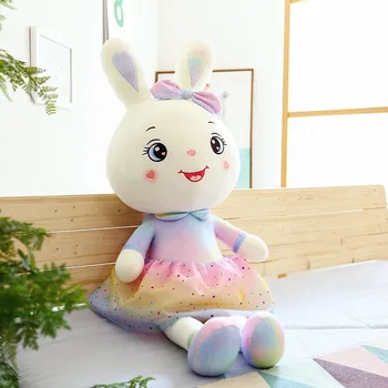 60-110cm Angelas triušis pliušinis minkštas žaislas cute bunny lėlės įdaryti minkštas gyvūnų pagalvę vaikams, gimtadienio, Kalėdų dovana mergaitė Vaikams