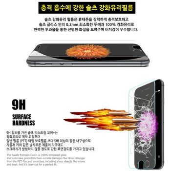 9H Grūdintas Stiklas iPhone 5 5s 7 8Plus 2.5 D Screen Protector, iphone x screen protector filmas 