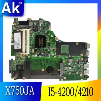 AK X750JA-I5-4200/4210 Plokštę Už ASUS X750J k750J A750J X750JB nešiojamas Nešiojamojo kompiuterio motininė plokštė X750JA mainboard