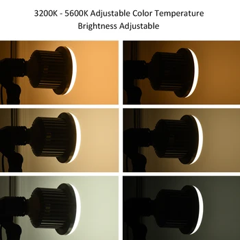 Andoer Lemputės, Lempos, E27 50W LED Reguliuojamas Ryškumas & Spalvų Temperatūra su Nuotolinio Valdymo Studija Nuotraukų, Vaizdo, Šviesos, AC185-245V