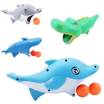 Animacinių filmų Ryklių, Delfinų Metimu Katapulta Žūklės Paleidimo Kamuolys Tėvų-vaikų Žaislas