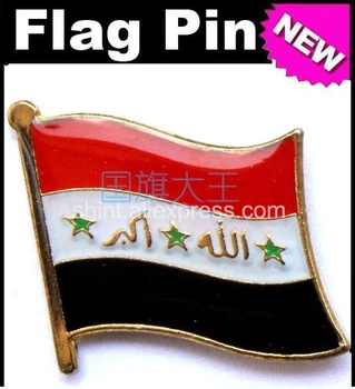 Atvartas Smeigtukai Irako Vėliavos Smeigtukai Visame Pasaulyje Ženklelis Emblema Šalies Valstybės Smeigtukai