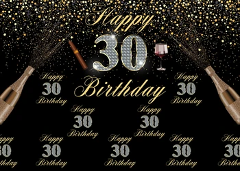 Auksas 30 40 60 70 metų Gimtadienį Fotografijos Foną, Blizgantys Aukštakulniai Šampano Fone Keturiasdešimt Metų Šalies Reklama studija rekvizitai