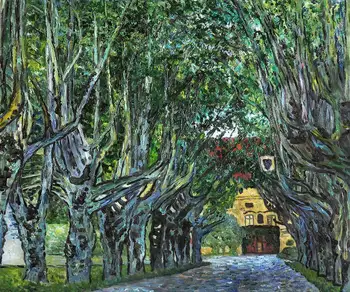 Aukštos kokybės Aliejaus tapybos Drobės Kopijos Avenue Schloss Kammer Parkas Gustav Klimt Tapybos rankomis dažyti