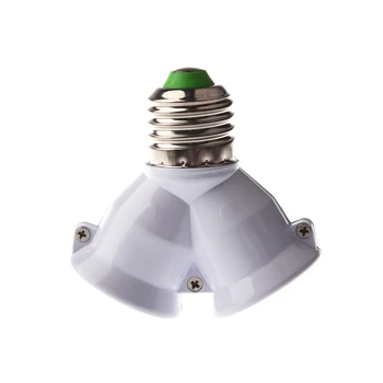 Aukščiausios kokybės E27 1 2 E27 LED Šviesos Lempos, Lemputės Adapteris Keitiklis Padalinta Splitter Bazės Lizdas