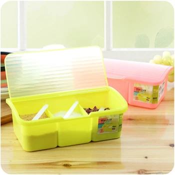 C104 virtuvės prieskonių box set skaidraus plastiko puodą, pagardinti prieskoniais dėžutę saldainių spalvos šuo prieskonių dėžutė didmeninės
