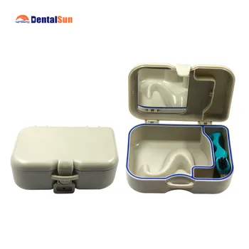 CE/ISO/FDA Dantų Laikiklis Dėžutė su Veidrodžiu ir Teptuku/DB11 dantų Protezų Dėžutę
