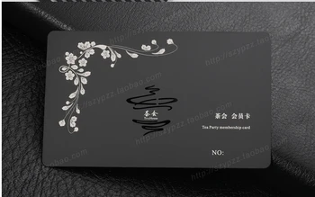 Custom Valisere Metallic black verslo kortelės spausdinimo Deluxe Metalo Vizitinę Kortelę Aplankyti Kortelės ,dvipusis NR. 3059NO.3064