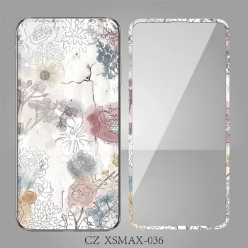 Dangus Kraštovaizdžio Gėlės Modelis Grūdintas Stiklas iPhone XS Max 9H 3D Screen Protector, Flim 