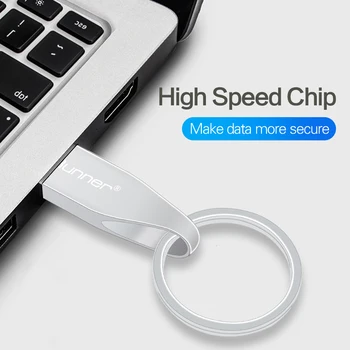 DataRunner Metalo USB Flash Drive, Pen Drive 8GB 16GB 32GB 64GB 128GB Nešiojamų Pendrive USB 3.0 Atminties kortelė su Key Chain