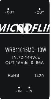 Dc dc buck konverteris 110v į 12v 0.83 yra izoliuotas žingsnis žemyn galios modulis impulsinis maitinimo WRB11012MD-10W