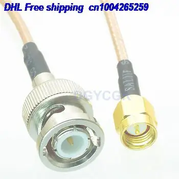 DHL 50pcs BNC male plug SMA male plug tiesiai RG316 Jumper galiuku 10FT kabelis 22j