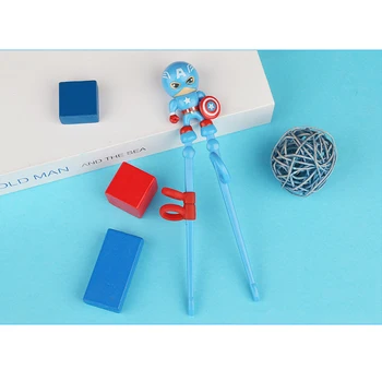 Disney 1 vnt naujų lazdelės vaikų mokymo ir mokymosi lazdelės herojus lėlės silikono žiedas stalo įrankių rinkinys