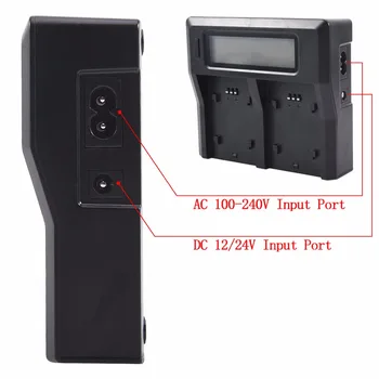 DSTE LCD20A Dviguba Baterija, Kroviklis su USB Prievadas, skirtas Canon BP-208 BP-308 BP-315 BP-214