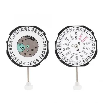 Dual Kalendorius Kvarco Judėjimas Žiūrėti Ciferblatas Laikrodis Judėjimo Double/Vienų Kalendorinių 3 Rankas, 2.4x0.4cm Žiūrėti Remonto Įrankiai